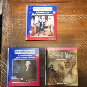 New Set of Kids HB Historical Books American History, Geometry Readers